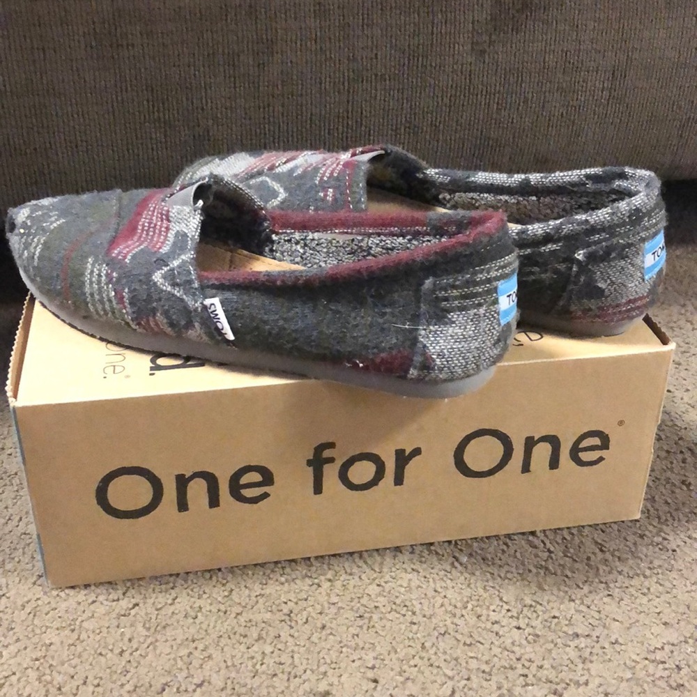 Classic Toms - Grey Jacquard